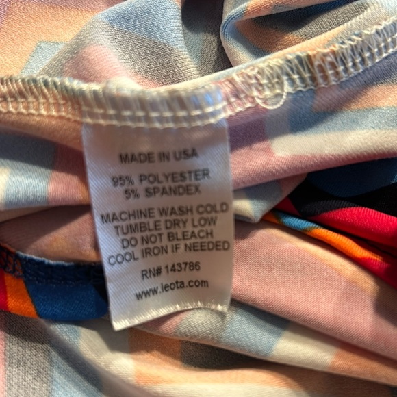 Leota Finnely Faux Wrap Tie Chevron Dress - Picture 7 of 7